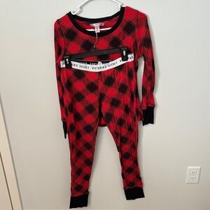 Victoria's Secret Red and Black Plaid Pajama Set